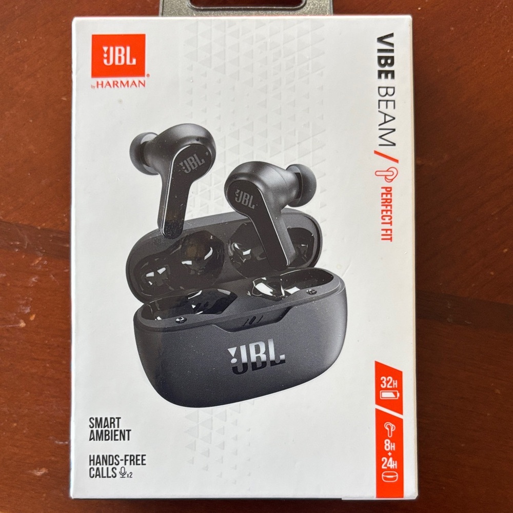 JBL Vibe Beam Earbuds - Black